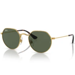 Occhiali da sole Ray Ban Jack Kids Polished Arista Gold Green