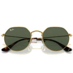 Occhiali da sole Ray Ban Jack Kids Polished Arista Gold Green