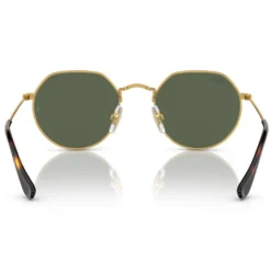Occhiali da sole Ray Ban Jack Kids Polished Arista Gold Green