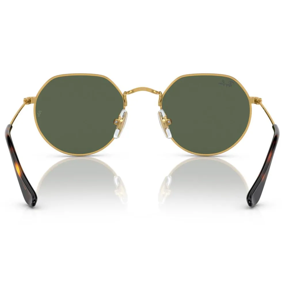 Occhiali da sole Ray Ban Jack Kids Polished Arista Gold Green