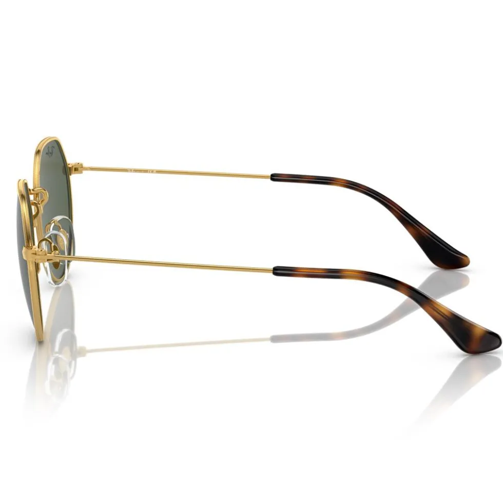 Occhiali da sole Ray Ban Jack Kids Polished Arista Gold Green