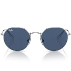 Occhiali da sole Ray Ban Jack Kids Polished Silver Dark Blue