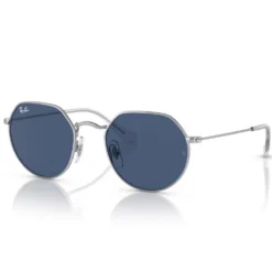 Occhiali da sole Ray Ban Jack Kids Polished Silver Dark Blue
