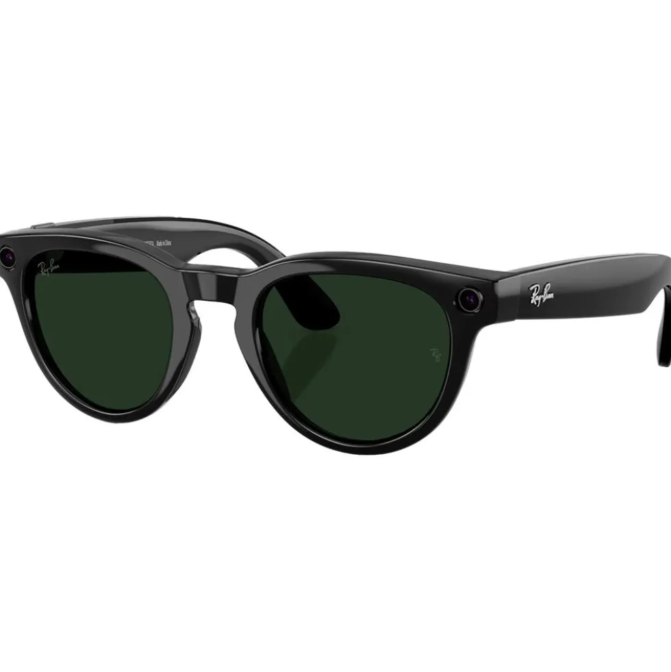 Occhiali da sole Ray Ban Meta Headliner Gen 2 Shiny Black Transition Green Graphite