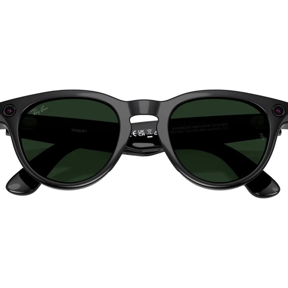 Occhiali da sole Ray Ban Meta Headliner Gen 2 Shiny Black Transition Green Graphite