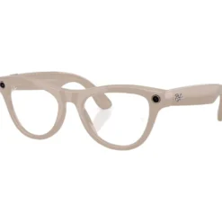 Occhiali da sole Ray Ban Meta Skyler Gen 2 Shiny Chalk Grey Transitions Saphir Incolore