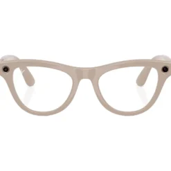 Occhiali da sole Ray Ban Meta Skyler Gen 2 Shiny Chalk Grey Transitions Saphir Incolore