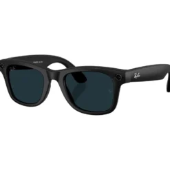 Occhiali da sole Ray Ban Meta Wayfarer Gen 2 Matte Black Transitions Grey Translucide