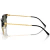 Occhiali da sole Ray Ban New Clubmaster Kids Polished Black Gold Dark Green