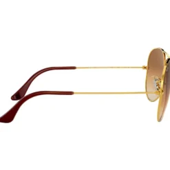 Occhiali da sole Ray Ban RB3025 Aviator Polished Gold Light Brown Gradient