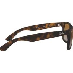 Occhiali da sole Ray Ban RB4165 Justin Classic Matte Havana Brown Grey Polar