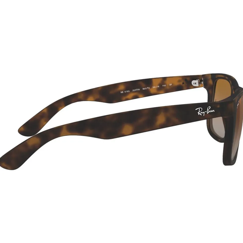Occhiali da sole Ray Ban RB4165 Justin Classic Matte Havana Brown Grey Polar