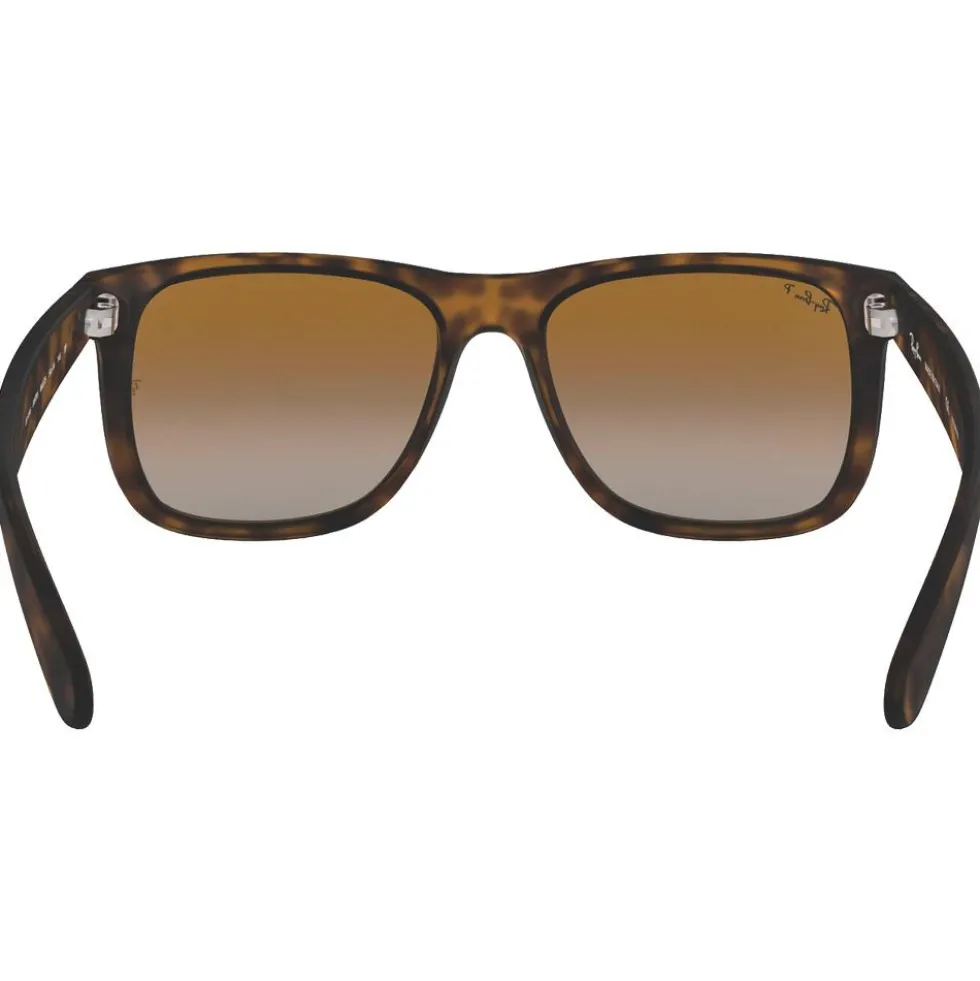 Occhiali da sole Ray Ban RB4165 Justin Classic Matte Havana Brown Grey Polar