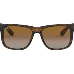 Occhiali da sole Ray Ban RB4165 Justin Classic Matte Havana Brown Grey Polar