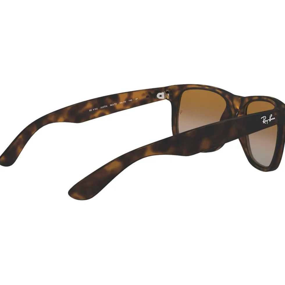 Occhiali da sole Ray Ban RB4165 Justin Classic Matte Havana Brown Grey Polar