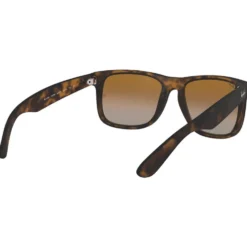 Occhiali da sole Ray Ban RB4165 Justin Classic Matte Havana Brown Grey Polar