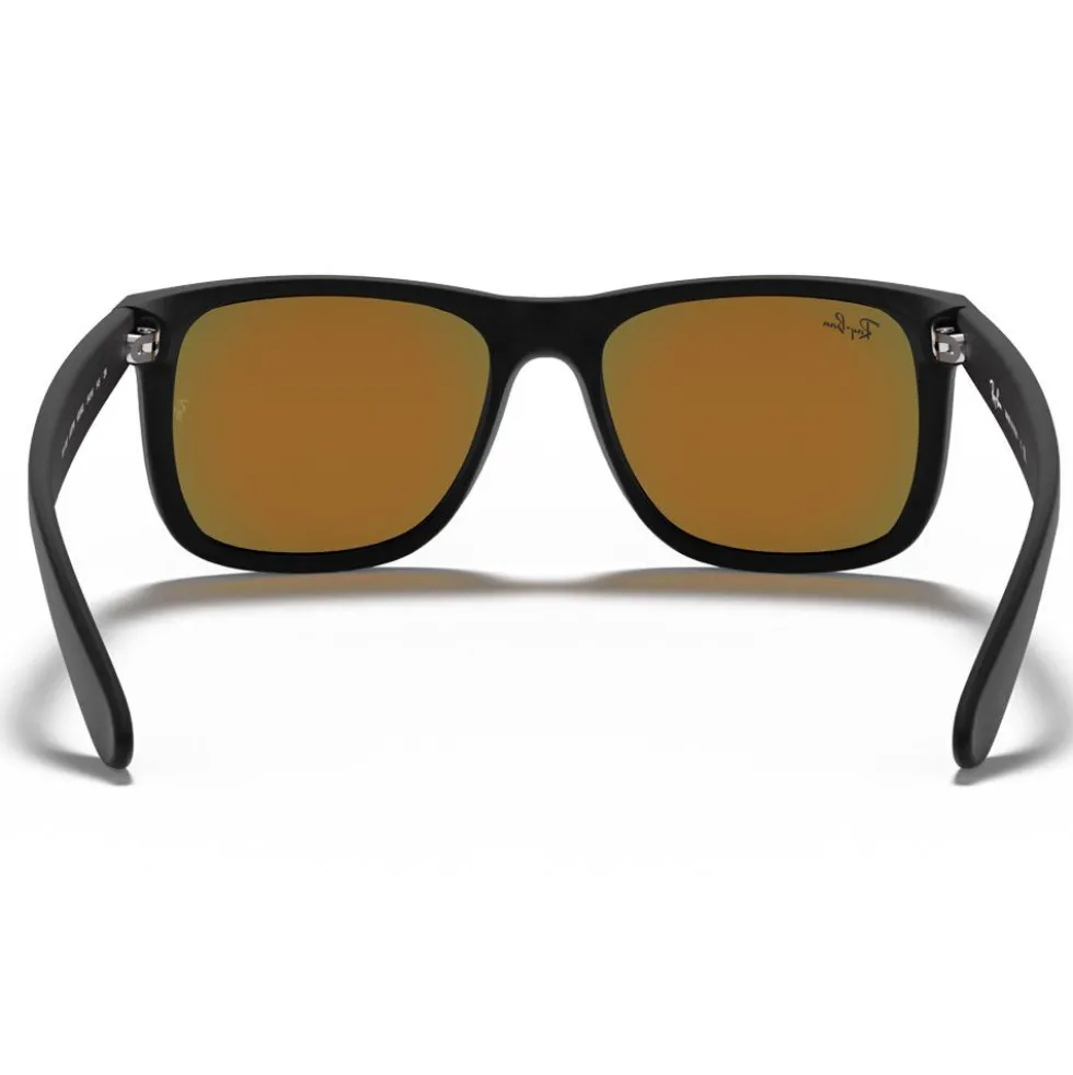 Occhiali da sole Ray Ban RB4165 Justin Color Mix Matte Rubber Black Mirror Red