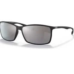 Occhiali da sole Ray Ban RB4179 Liteforce Tech Matte Black Silver Gradient Mirror Polar
