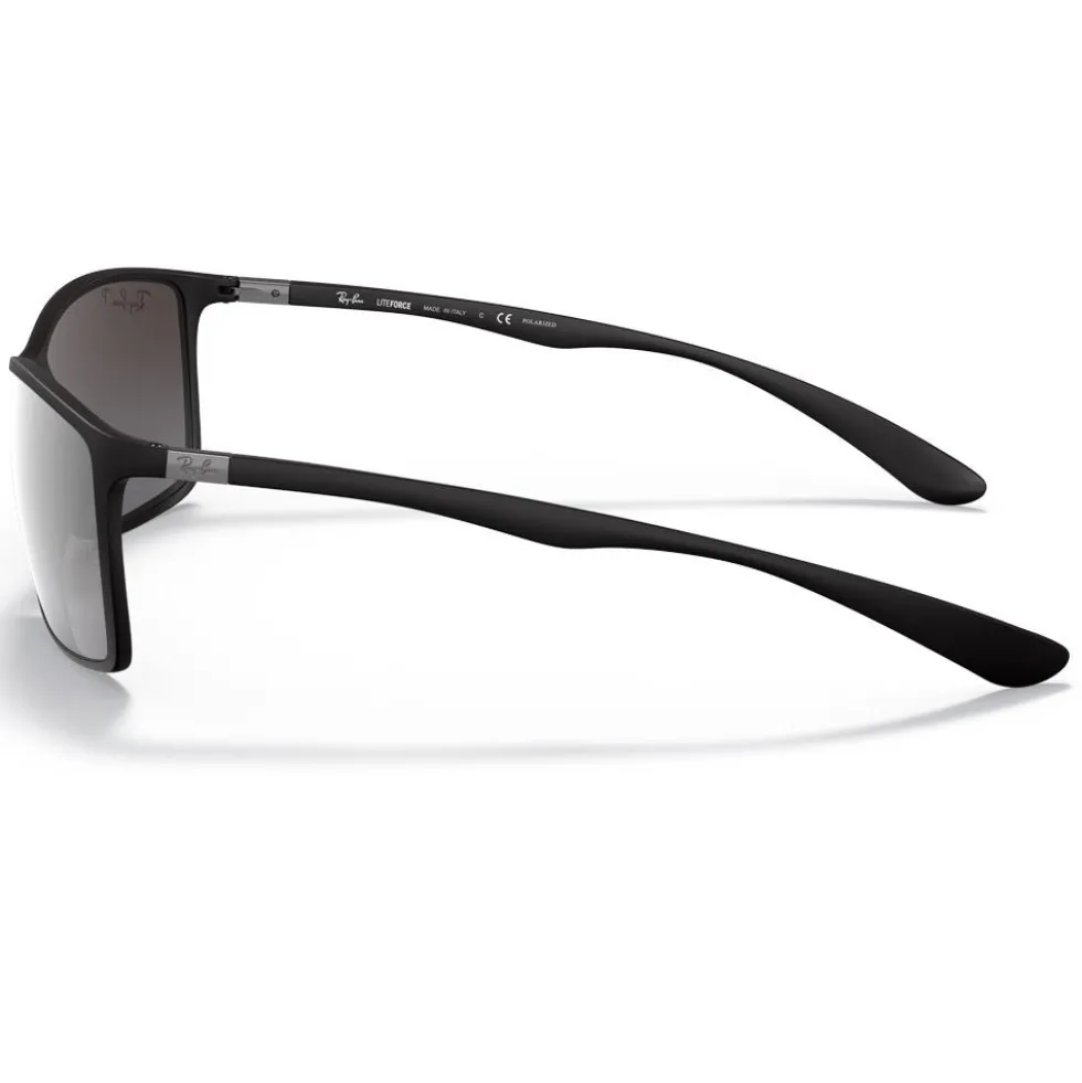 Occhiali da sole Ray Ban RB4179 Liteforce Tech Matte Black Silver Gradient Mirror Polar