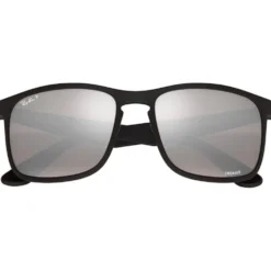 Occhiali da sole Ray Ban RB4264 Matte Black Chromance Silver Polar