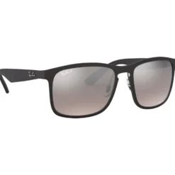 Occhiali da sole Ray Ban RB4264 Matte Black Chromance Silver Polar