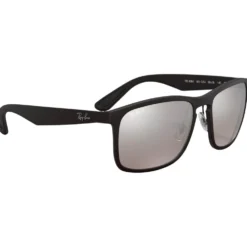 Occhiali da sole Ray Ban RB4264 Matte Black Chromance Silver Polar