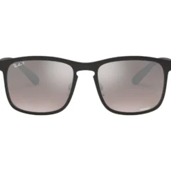 Occhiali da sole Ray Ban RB4264 Matte Black Chromance Silver Polar