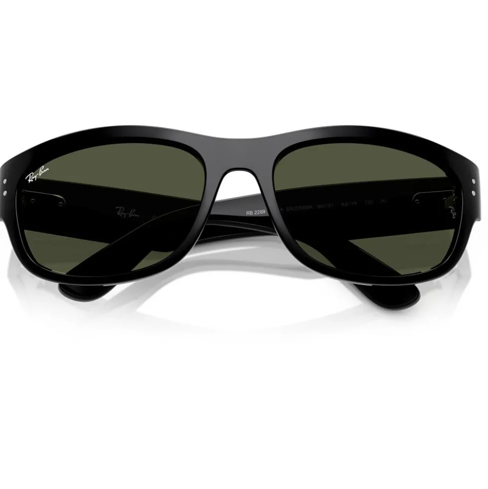 Occhiali da sole Ray Ban RB2289 Mega Balorama Polished Black Green G-15