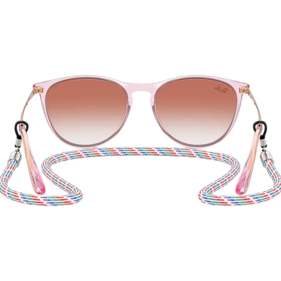 Occhiali da sole Ray Ban RB9060S Erika Kids Polished Translucide Purple Gradient Red Incolore
