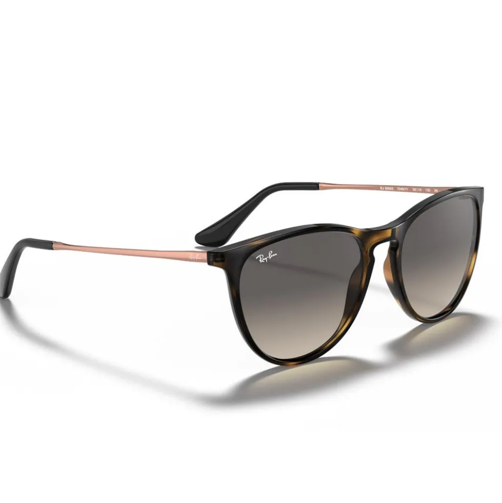 Occhiali da sole Ray Ban RB9060S Erika Kids Polished Havana Grey