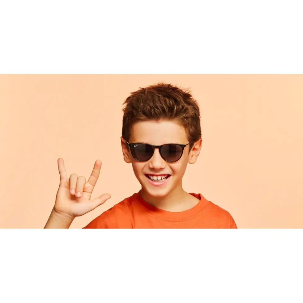 Occhiali da sole Ray Ban RB9060S Erika Kids Polished Havana Grey