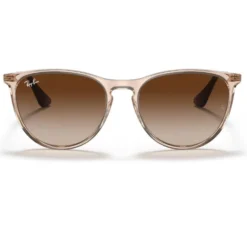 Occhiali da sole Ray Ban RB9060S Erika Kids Polished Light Brown Translucide Gradient Brown