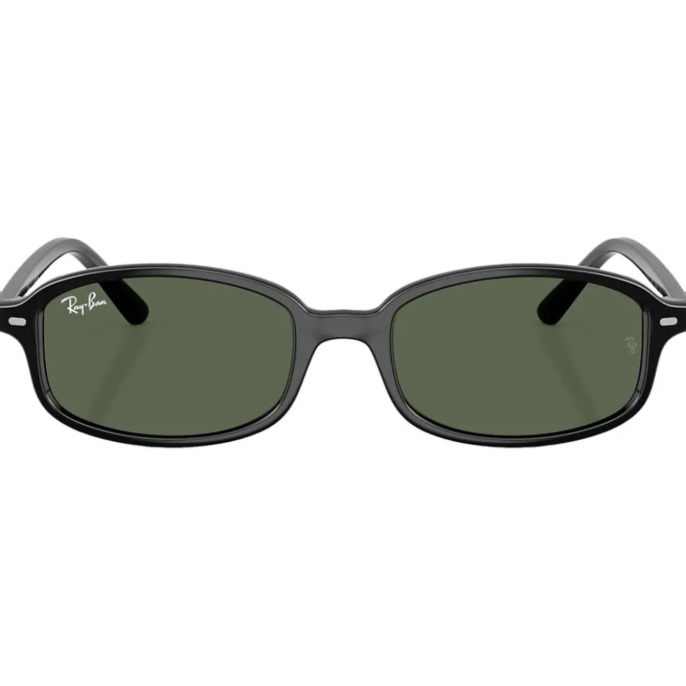 Occhiali da sole Ray Ban RB9132S Kids Polished Black Dark Green