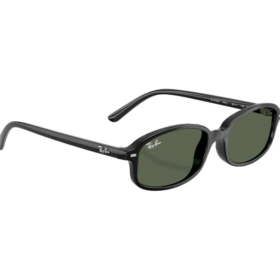 Occhiali da sole Ray Ban RB9132S Kids Polished Black Dark Green