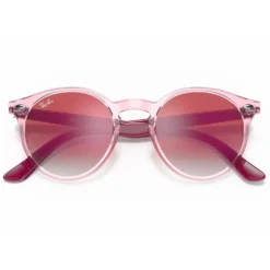 Occhiali da sole Ray Ban RB9064S Kids Polished Pink Translucide Red Gradient Incolore
