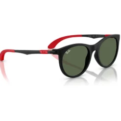 Occhiali da sole Ray Ban RB9082S Kids Mat Black Dark Green