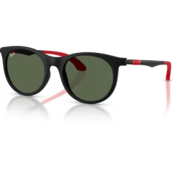 Occhiali da sole Ray Ban RB9082S Kids Mat Black Dark Green