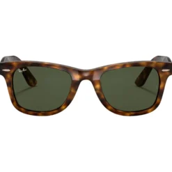 Occhiali da sole Ray Ban RB4340 Wayfarer Ease Polished Light Havana Green G-15