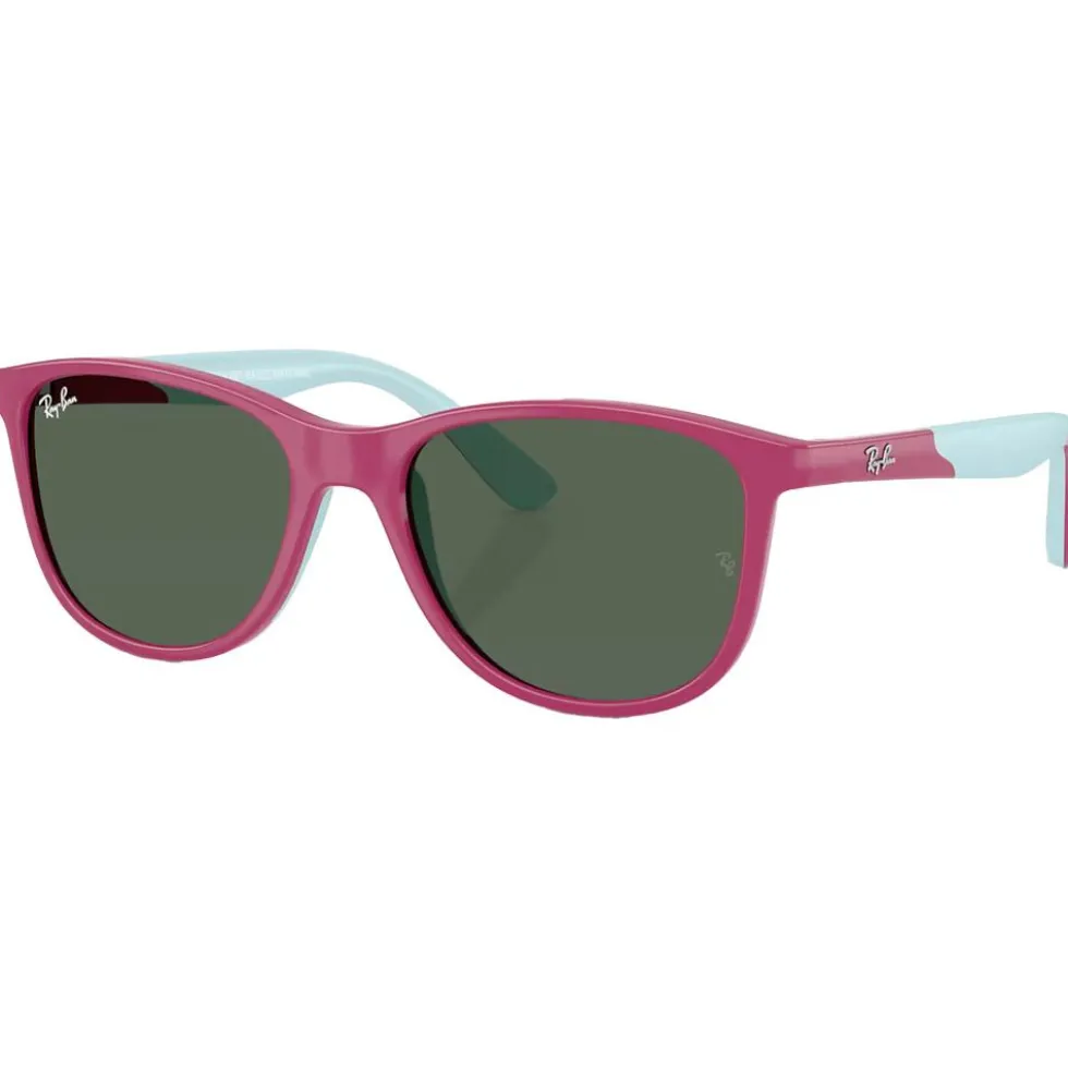 Occhiali da sole Ray Ban RJ9077S Disney Sun Kids Lilo & Stitch Polished Fucsia Dark Green