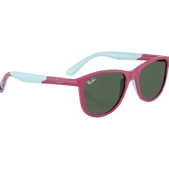 Occhiali da sole Ray Ban RJ9077S Disney Sun Kids Lilo & Stitch Polished Fucsia Dark Green