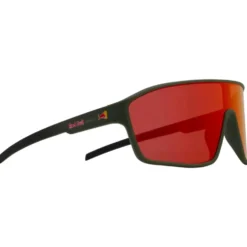 Occhiali da sole Red Bull Spect Daft Olive Gradient Black Brown Red Orange Mirror