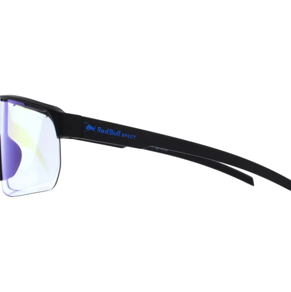 Occhiali da sole Red Bull Spect Dakota Pro Soft Touch Black Photochromic Blue Mirror