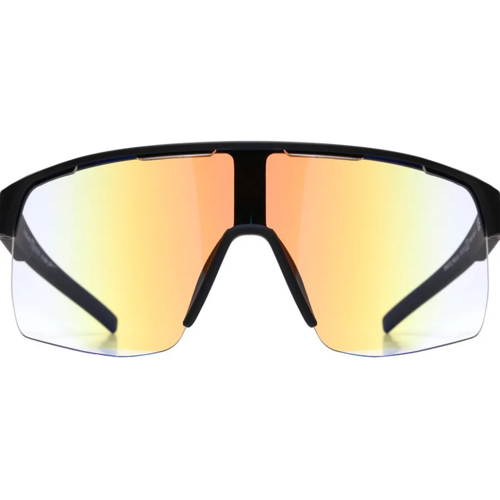 Occhiali da sole Red Bull Spect Dakota Pro Soft Touch Black Photochromic Blue Mirror