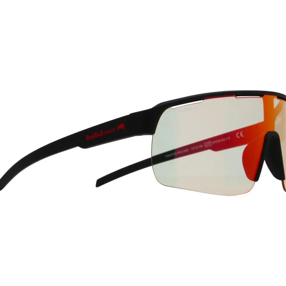 Occhiali da sole Red Bull Spect Dakota Pro Black Photochromic Red Mirror