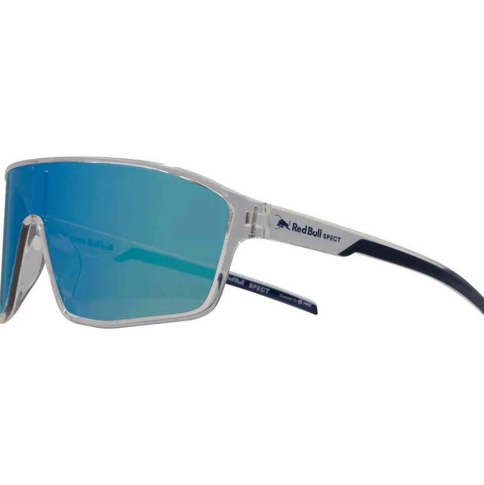 Occhiali da sole Red Bull Spect Daft Shiny X'Tal Clear Blue Smoke Blue Mirror