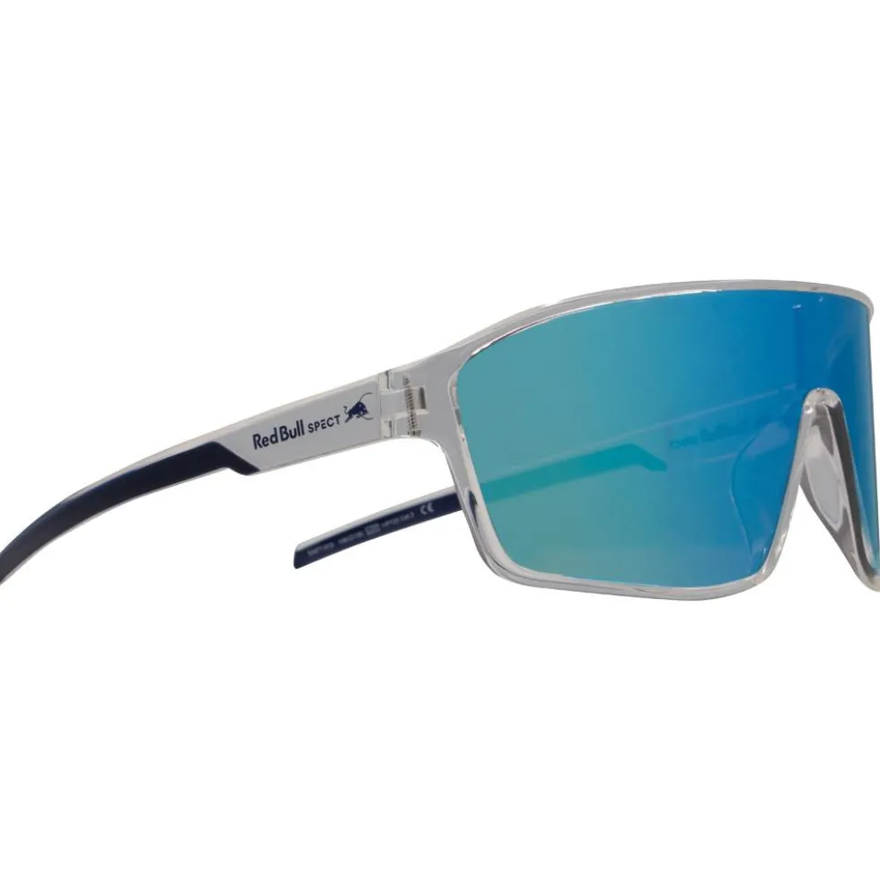 Occhiali da sole Red Bull Spect Daft Shiny X'Tal Clear Blue Smoke Blue Mirror