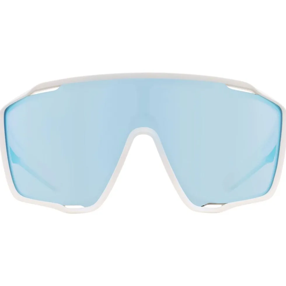 Occhiali da sole Red Bull Spect Kraft Matt White Blue Smoke Blue Mirror