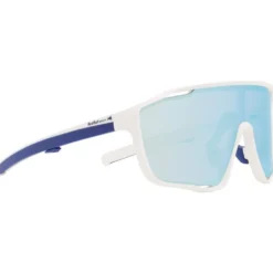 Occhiali da sole Red Bull Spect Kraft Matt White Blue Smoke Blue Mirror