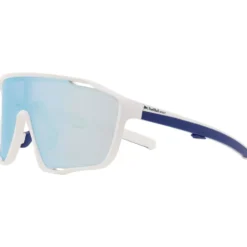 Occhiali da sole Red Bull Spect Kraft Matt White Blue Smoke Blue Mirror