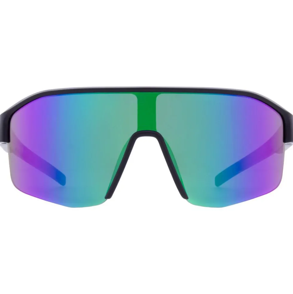 Occhiali da sole Red Bull Spect Dundee Shiny Black Grey Purple Green Mirror